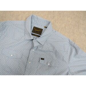 Howler Brothers H Bar B Snapshirt Mens XXL Lockhart Floral Pool Blue Western